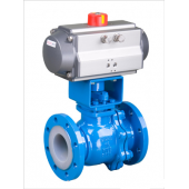 铸钢衬氟气动球阀厂家直销