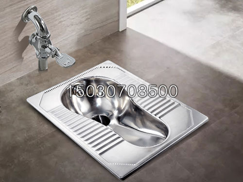 XKD-810白钢蹲便器