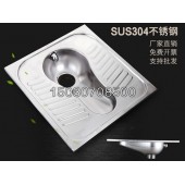 不锈钢宽板蹲便器 城市厕所改造精选厕具