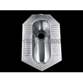 新型不锈钢蹲便器 外形美观 送进水胶塞