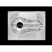 医院学校用不锈钢蹲便器 常规排污口 水冲厕具