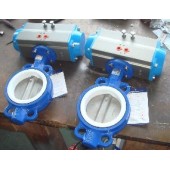 气动法兰蝶阀 厂家现货气动阀