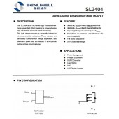SL3404 30V5.8A25毫欧场效应管，优势替代AO3404