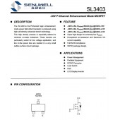 SL3403  -30V -3.5A场效应管P沟道 完美替代AO3403