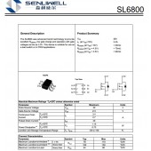 SL6800 30V 3.4A贴片MOS管，N沟道 优势替代AO6800
