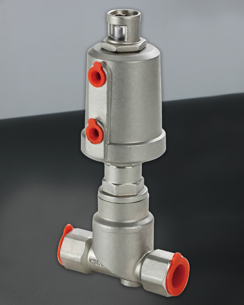 全不锈钢气动截止阀　螺纹式