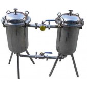 玉祥不锈钢双联切换过滤器,双联袋式过滤器厂*